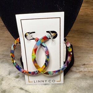 Colorful Linny Co Hoop Earrings